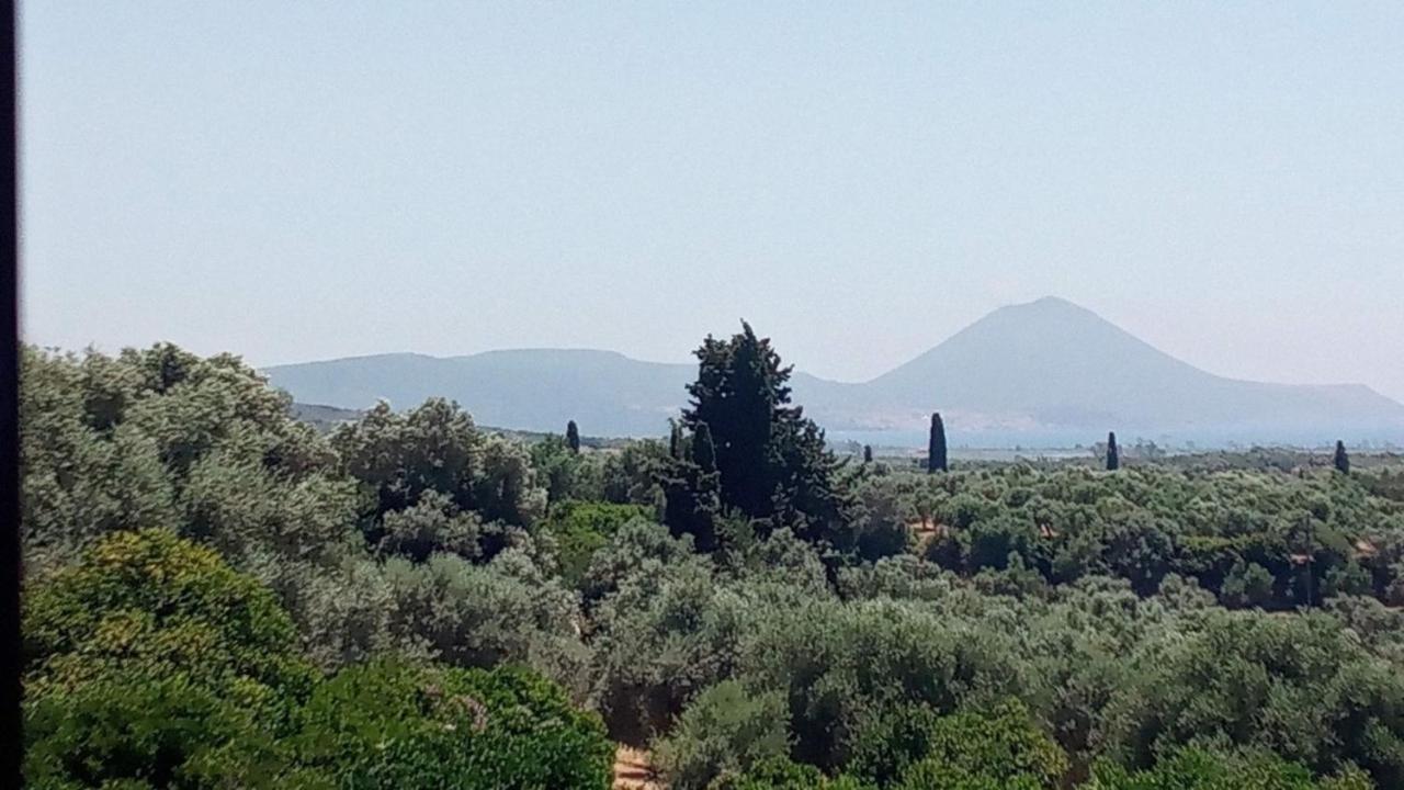 Balcony With View Villa Korifasion Bagian luar foto